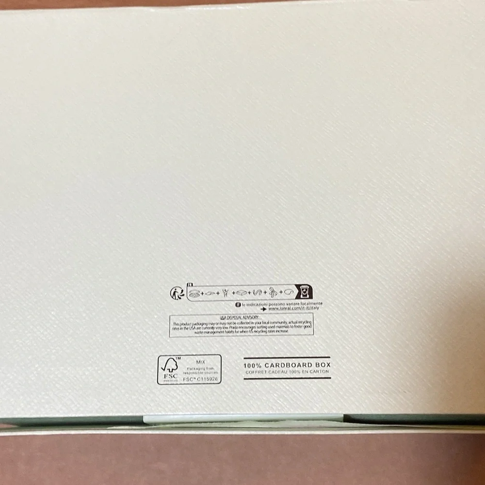 Prada Mint Green Hard Carton Empty Storage Folded  Box